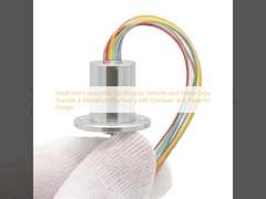 Small and Conductive Slip Ring for Smooth and Stable Data Transfer in Miniature Machinery with Compact and Powerful Design