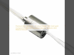 Premium Mini Slip Rings – 12-circuit Design With Gold-gold Contacts For Ultra-low Resistance Ideal For Robotics And Medical Devices